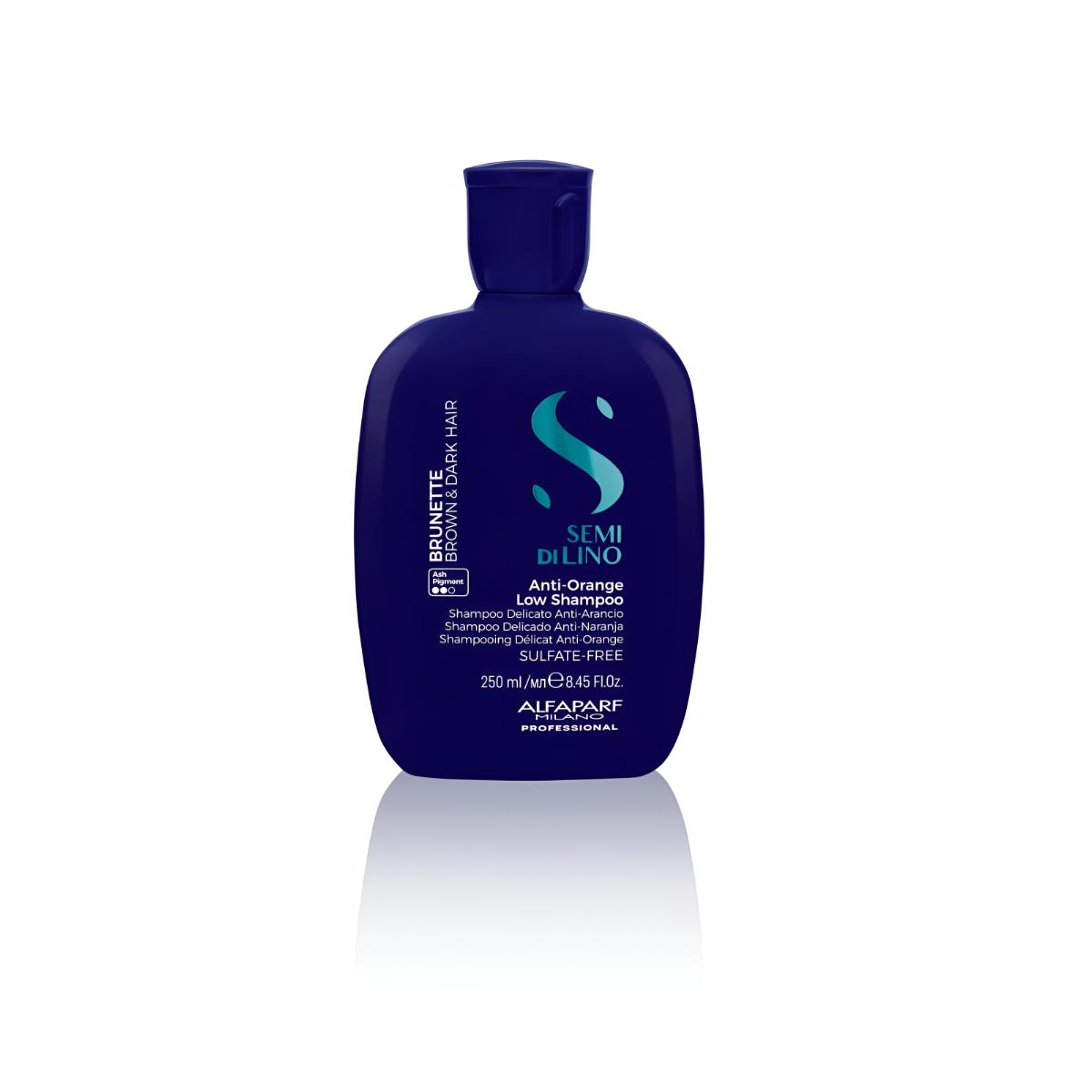 ALFAPARF SEMI DI LINO BRUNETTE ANTI-ORANGE LOW SHAMPOO 250ML