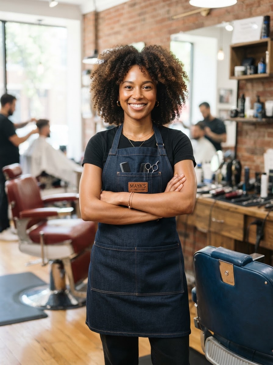 Maya Reed, Senior Barber at The Clipper Crew Barbershop