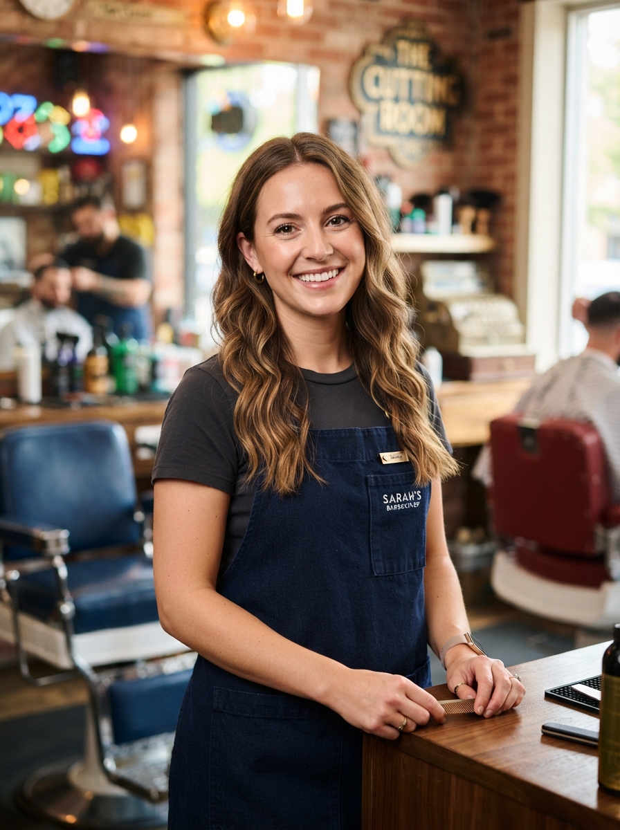 Tasha Monroe, Barber at The Clipper Crew Barbershop