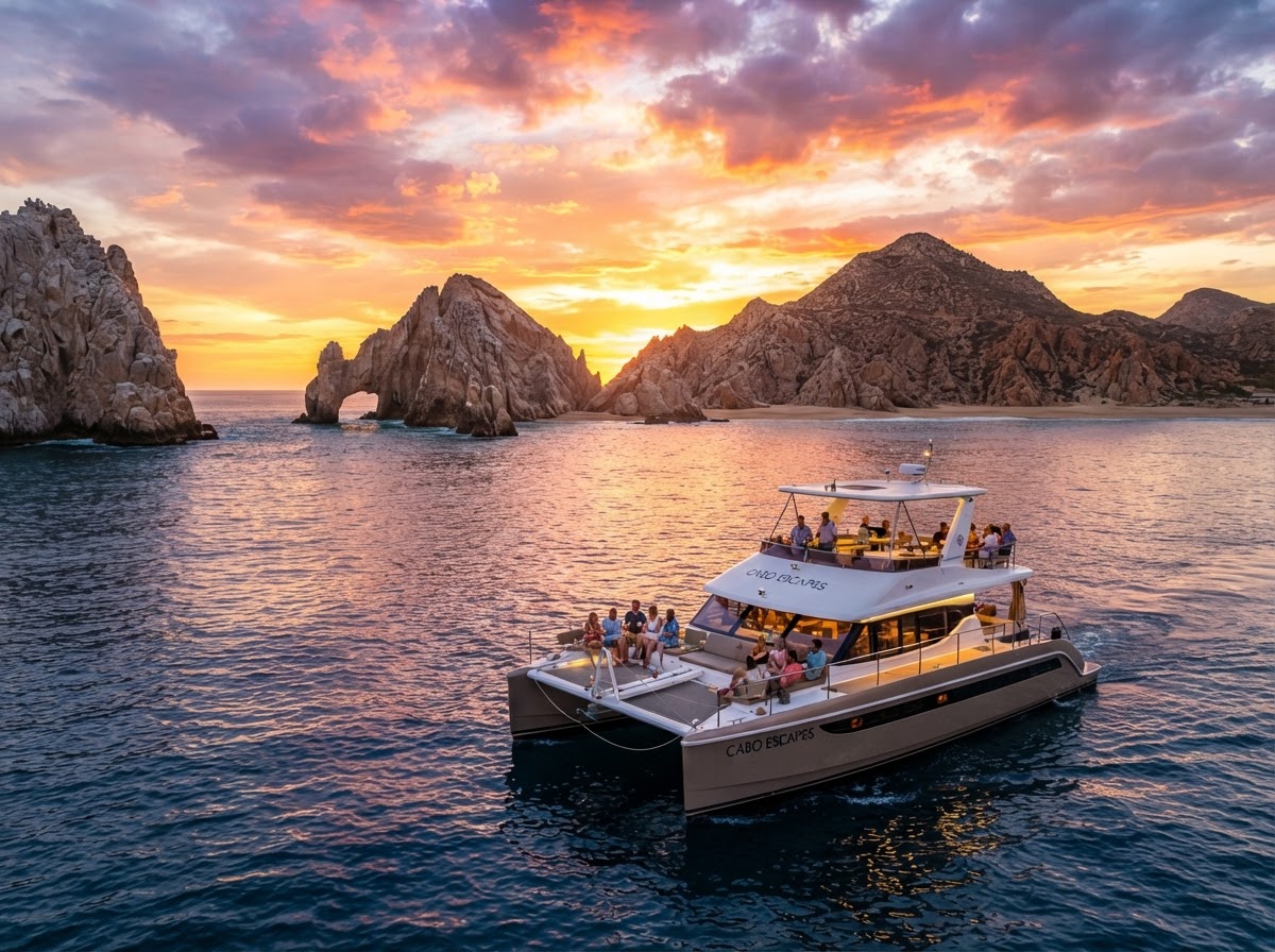 Los Cabos sunset cruise along Mexico's Pacific coast