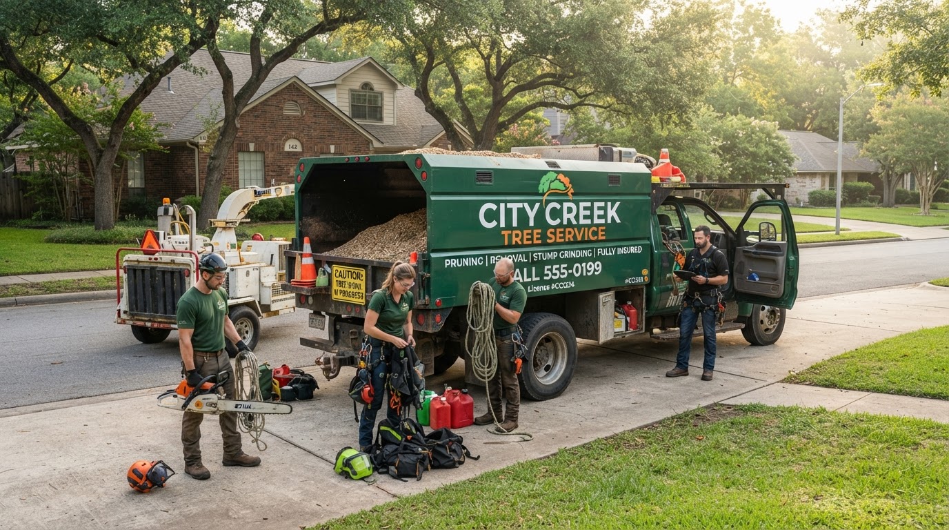 Canopy & Timber crew and equipment