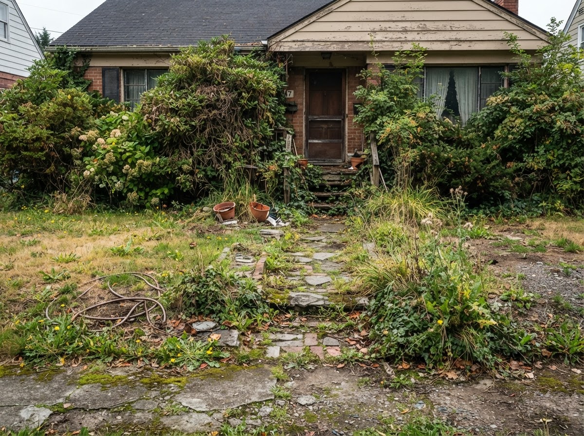 Brookfield Front Yard Refresh — before