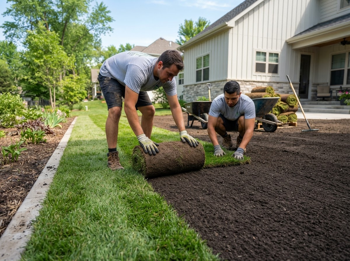 Maple Ridge New Lawn — after