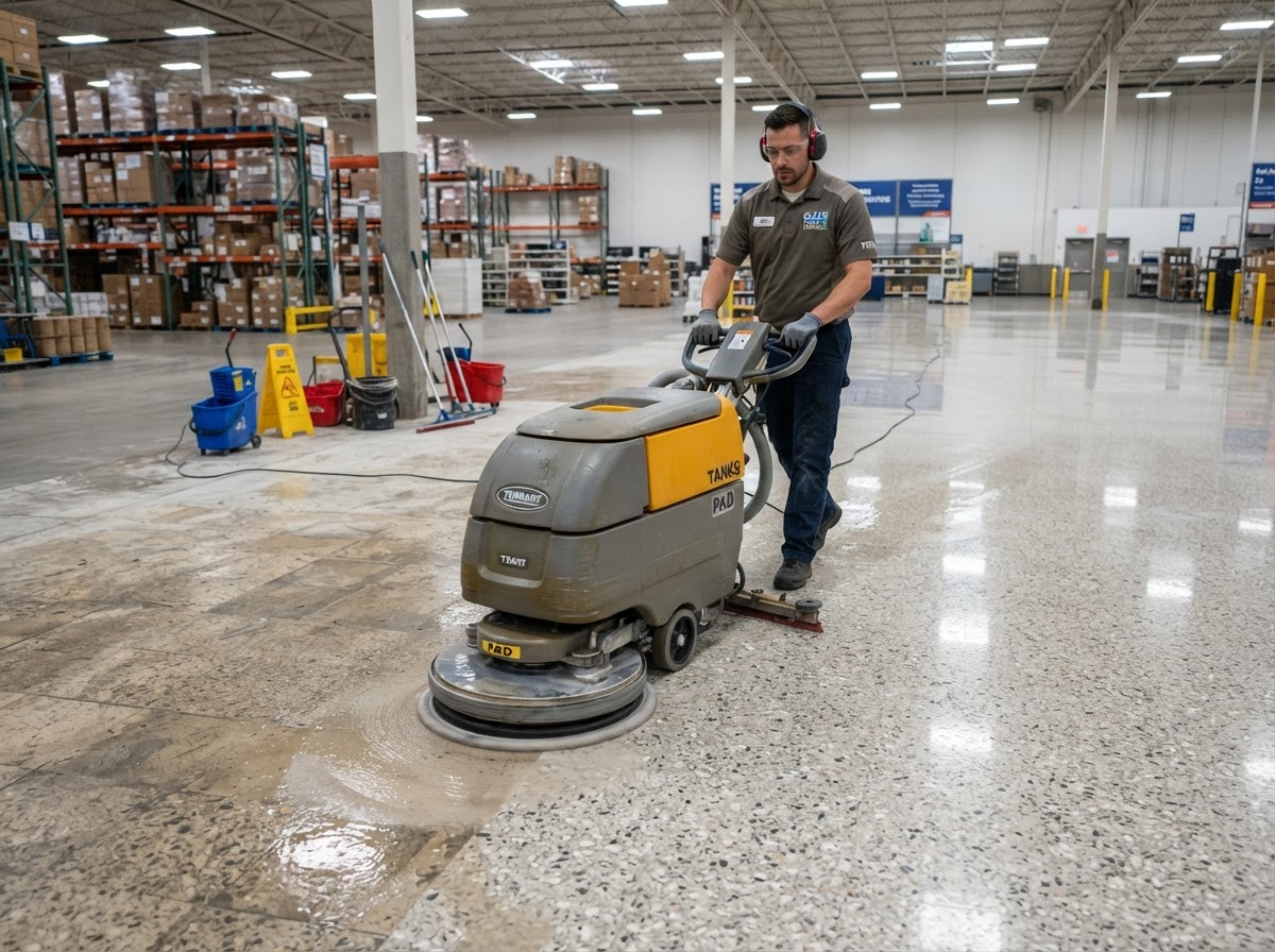Floor Stripping, Sealing & Scrubbing