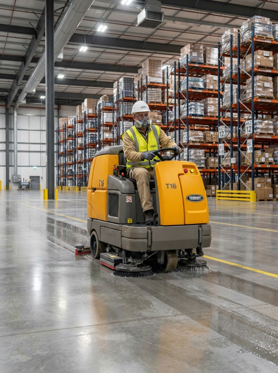 Industrial Floor Scrubbing & Safety Specialist