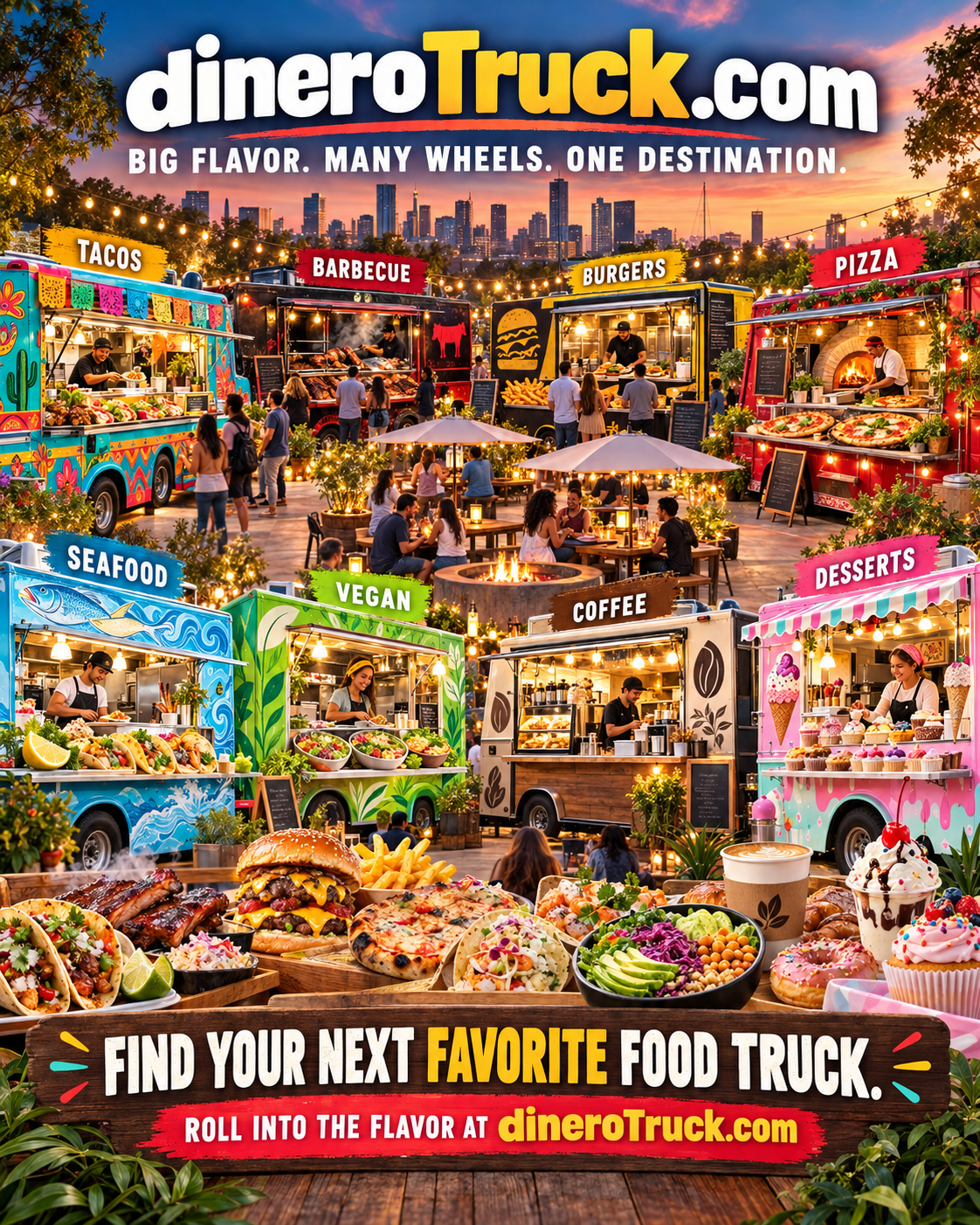 dinerotruck.com — Big Flavor. Many Wheels. One Destination. Find your next favorite food truck.