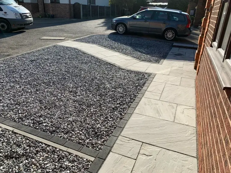 Completed block paving driveway project in Wickford