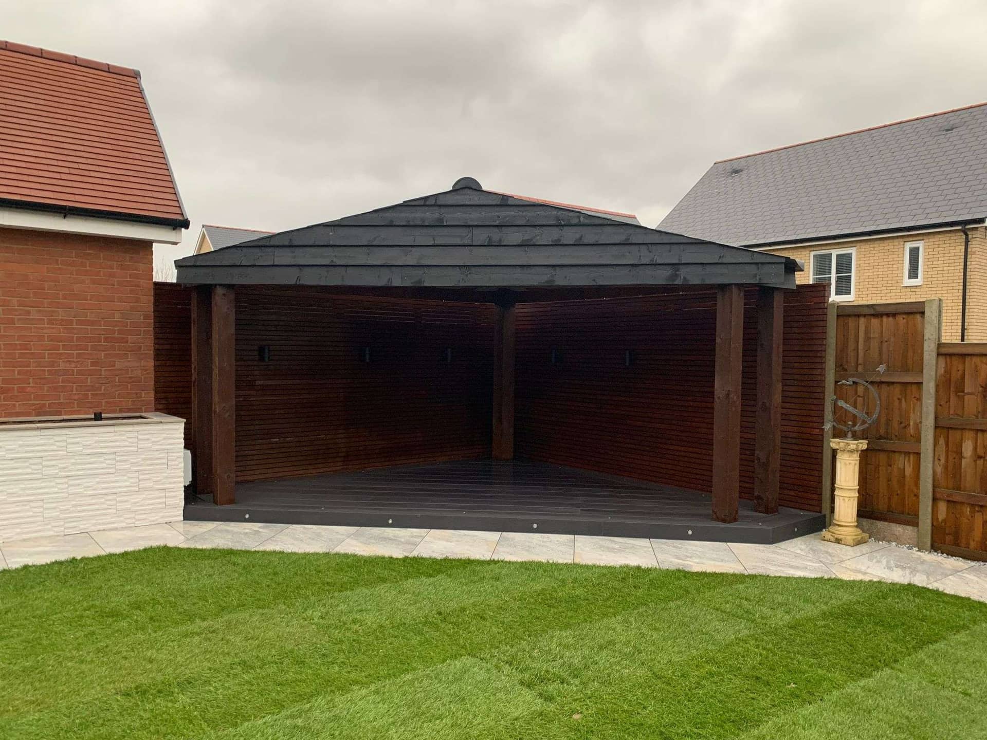 Garden Makeover with Custom Pergola in Billericay