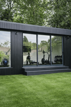 Bespoke garden gym building installation in Wickford