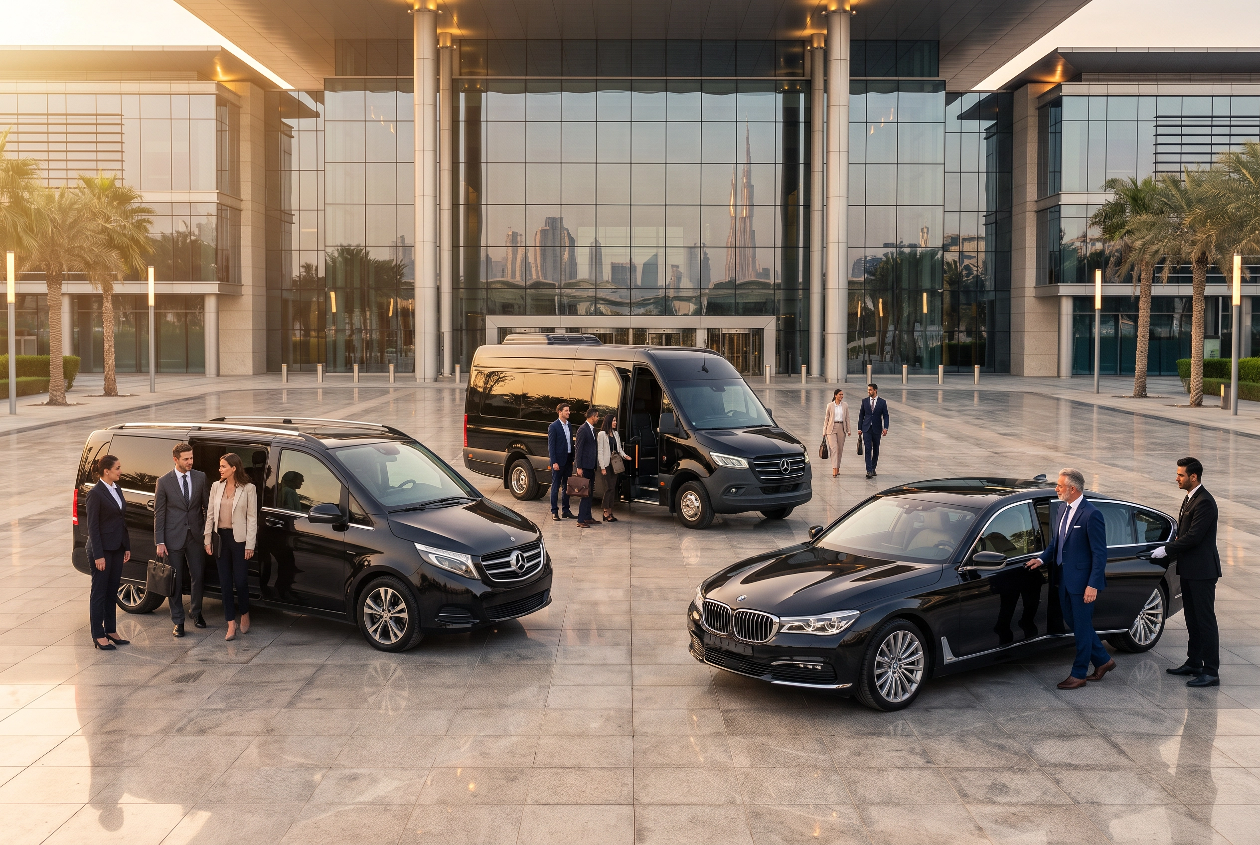 Eurogulf MICE & Corporate Event Transportation Fleet at Venue