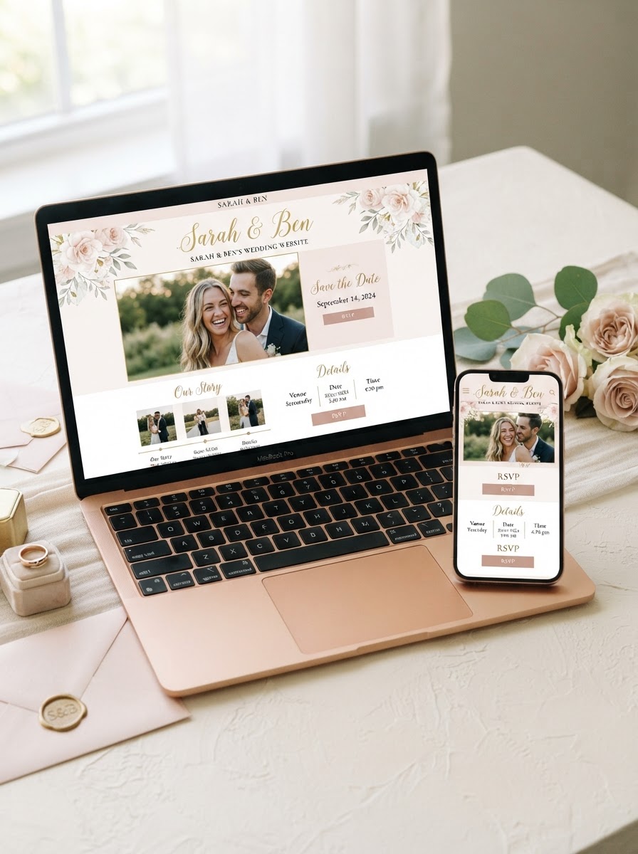 Wedding Website Invitation