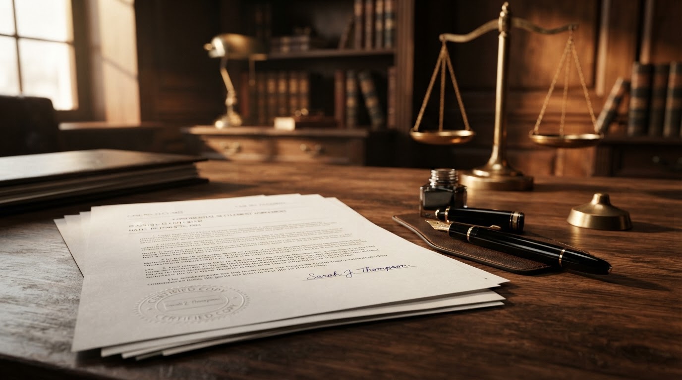 Legal documents and case files under review