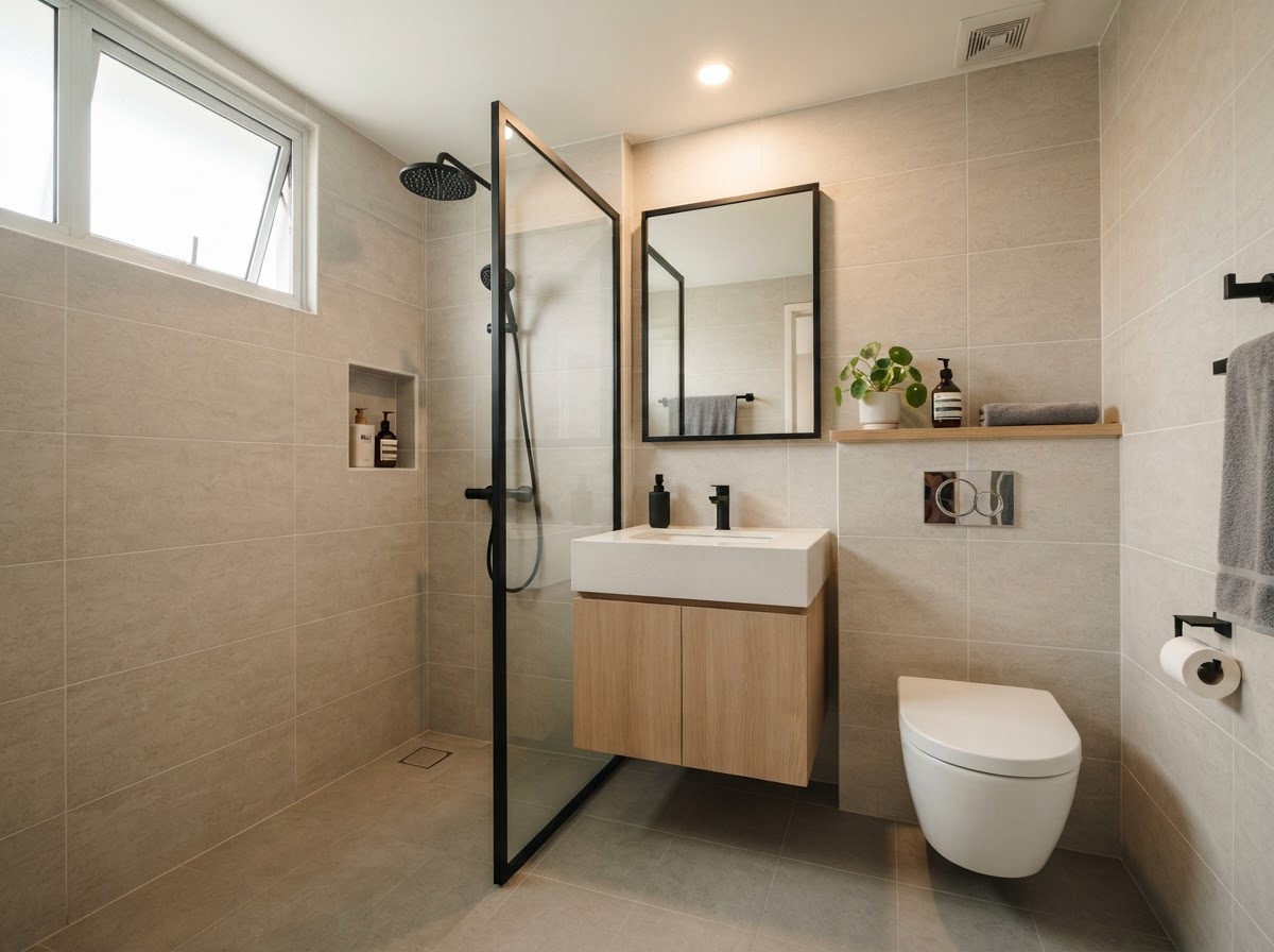 Bathroom tiling