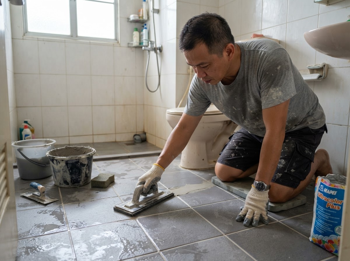 Tile repair and regrouting