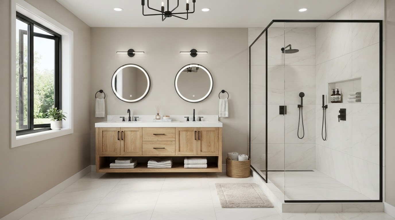 Bathroom project by Delta Home Improvement LLC