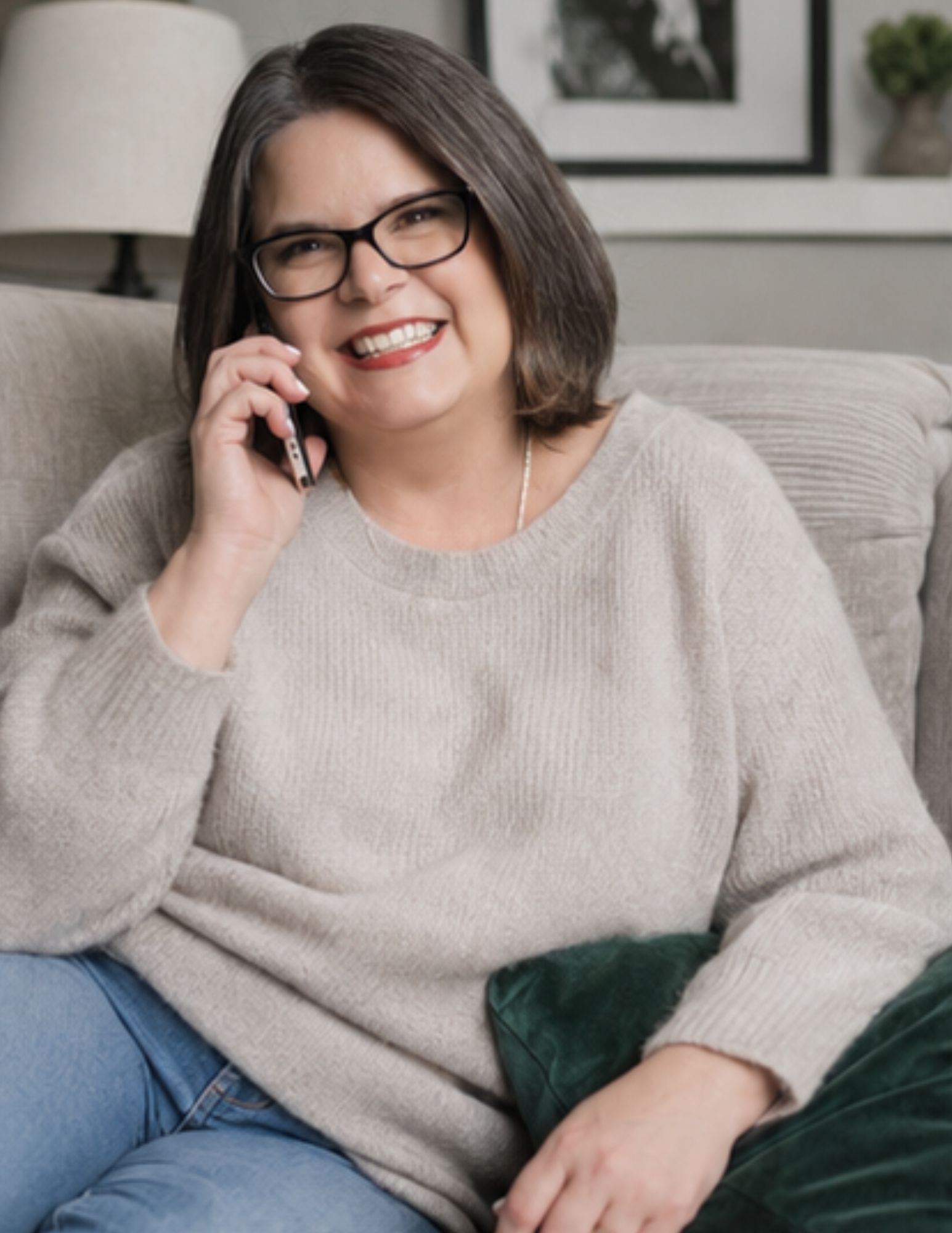 Laurie J. McAleenan on a strategy call, discussing a client's operations