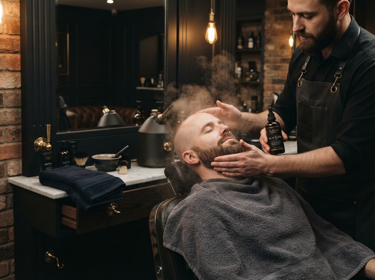 Hydrotherapy Bald & Beard Treatment at Noble Fade Co.