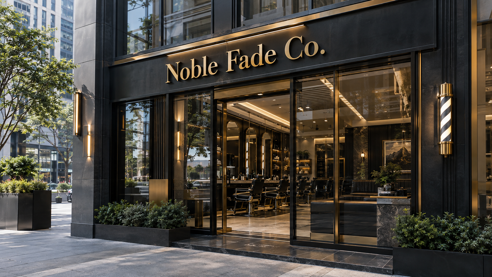 Noble Fade Co. Exterior Studio Front in Bonifacio Global City