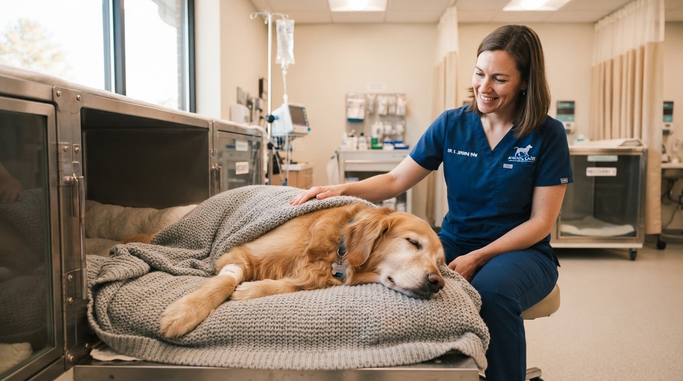 Surgery at Paws & Whiskers Animal Hospital