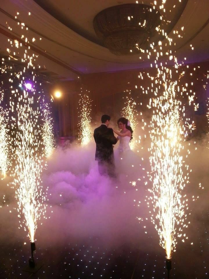 Wedding with Indoor Cold Sparks