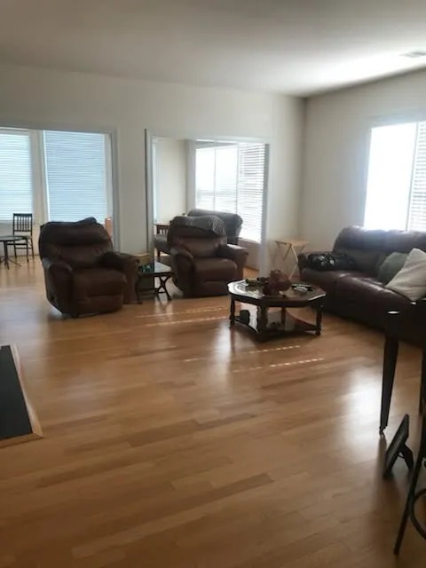 Spacious Living Room & Hardwood Detailing