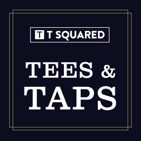 T Squared original logo and early brand materials