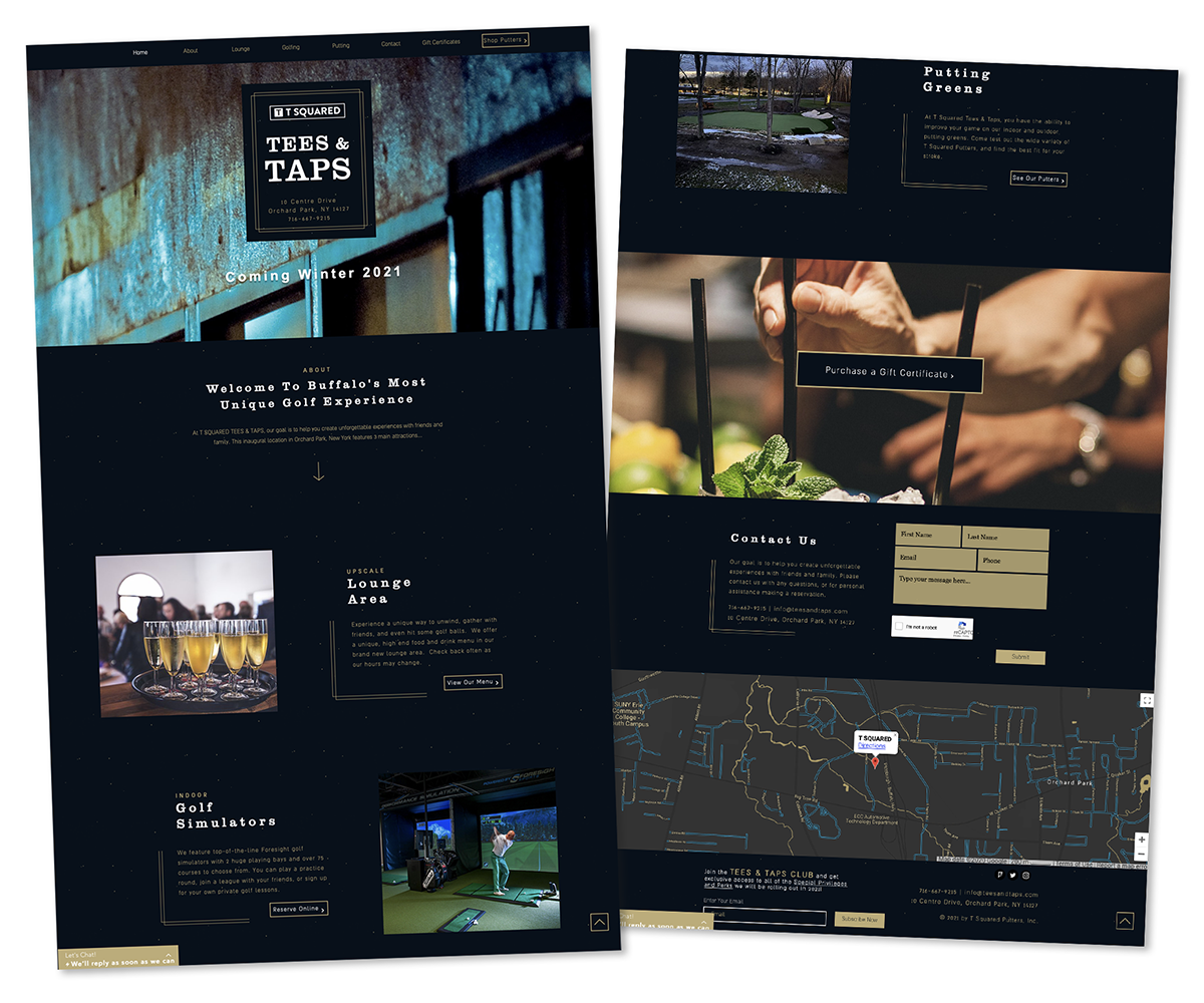 Original pre-launch T Squared website