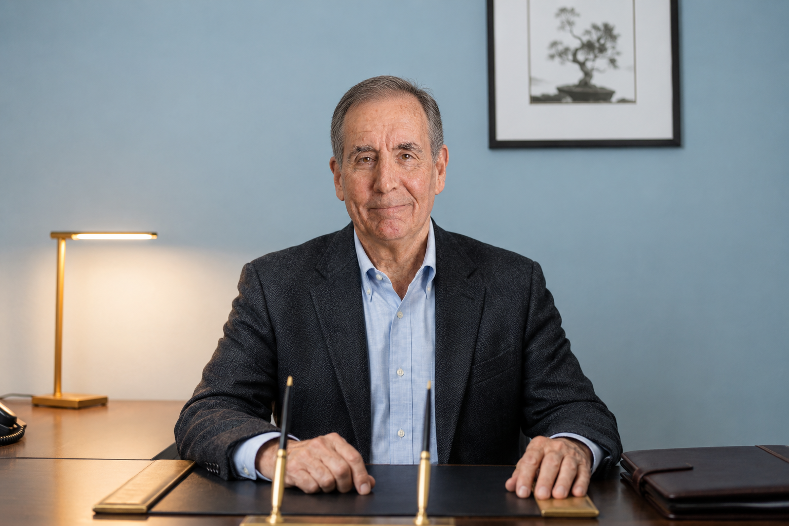 Brian D. Smith, Esq., attorney and CPA, at his desk