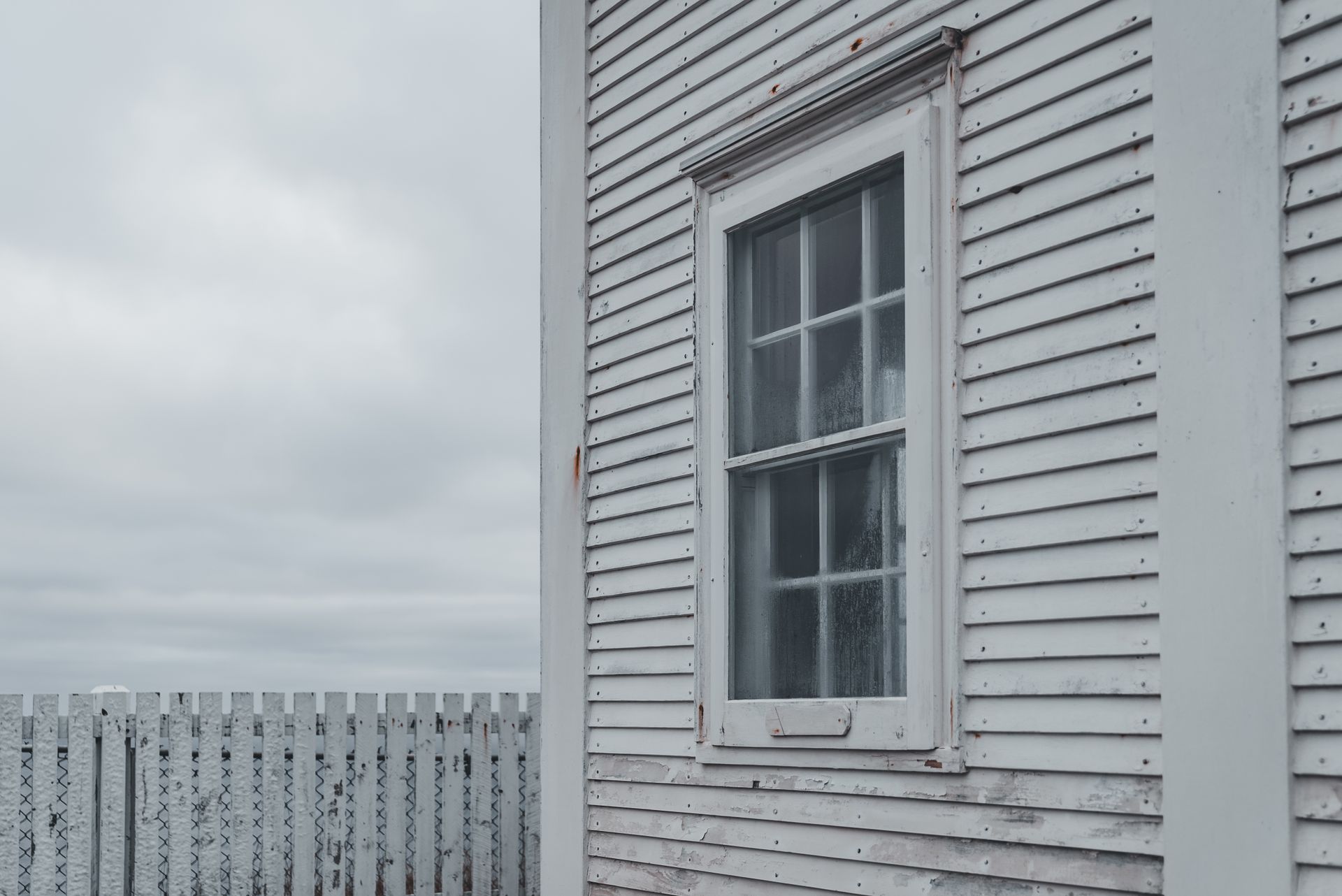 House exterior with siding and roof