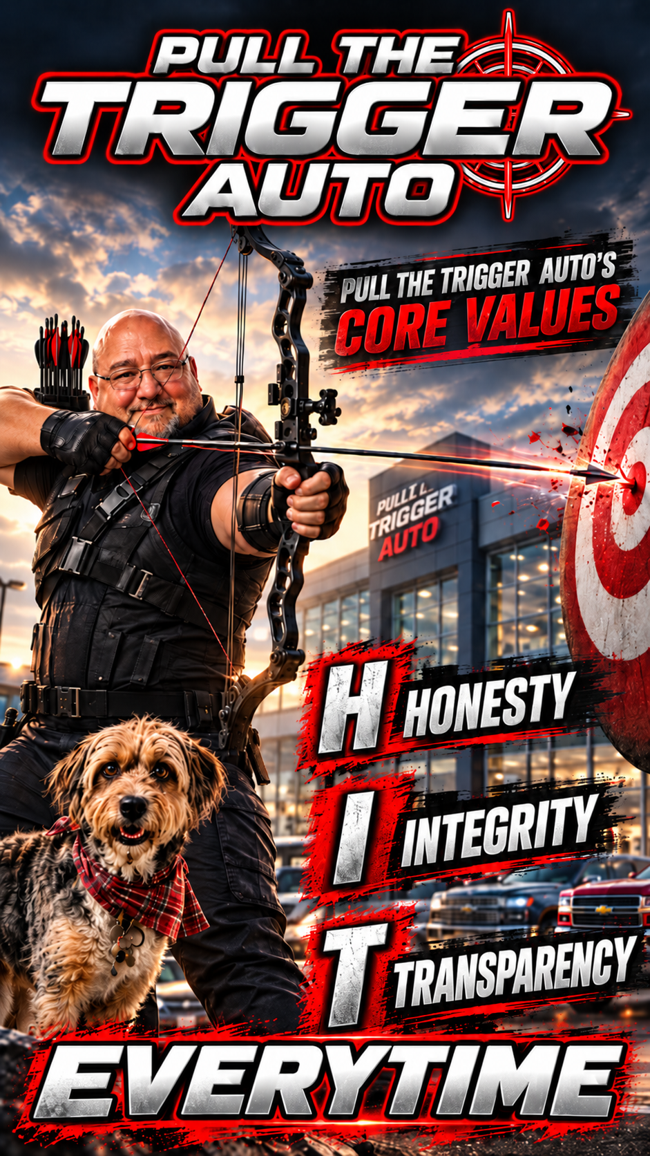 Pull The Trigger Auto Core Values - H.I.T. Honesty Integrity Transparency Everytime