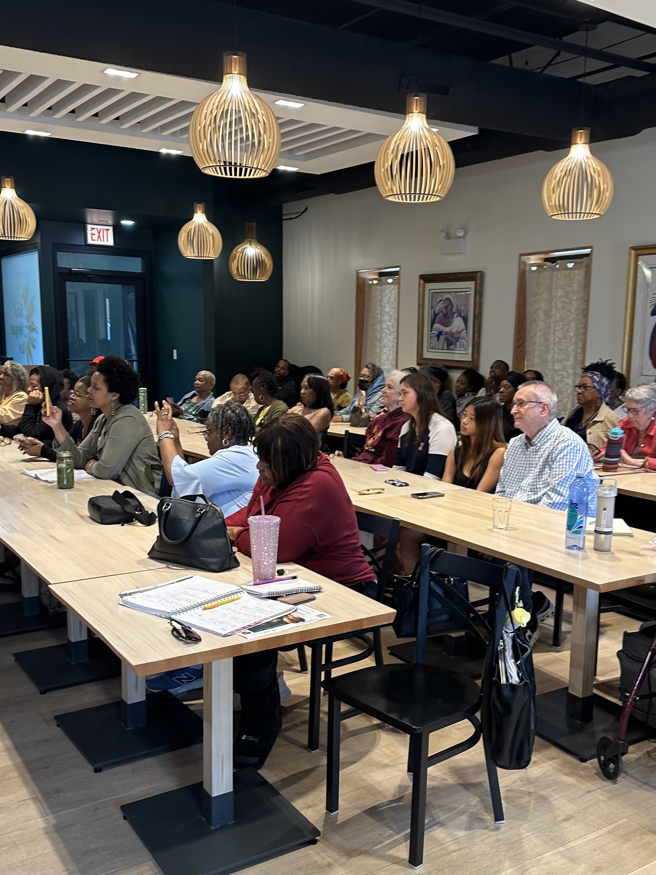 Audience engaged at Sadeek Colquitt seminar