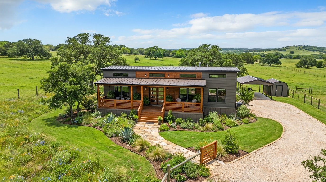Modern Manufactured Home on Texas Land