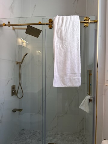 Glass Shower & Brass Sanitization