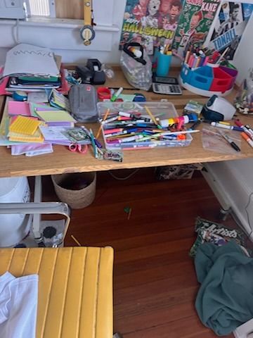 Study Desk & Supplies Organization