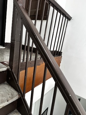 Multi-Floor Staircase Railing & Wall Trim Painting