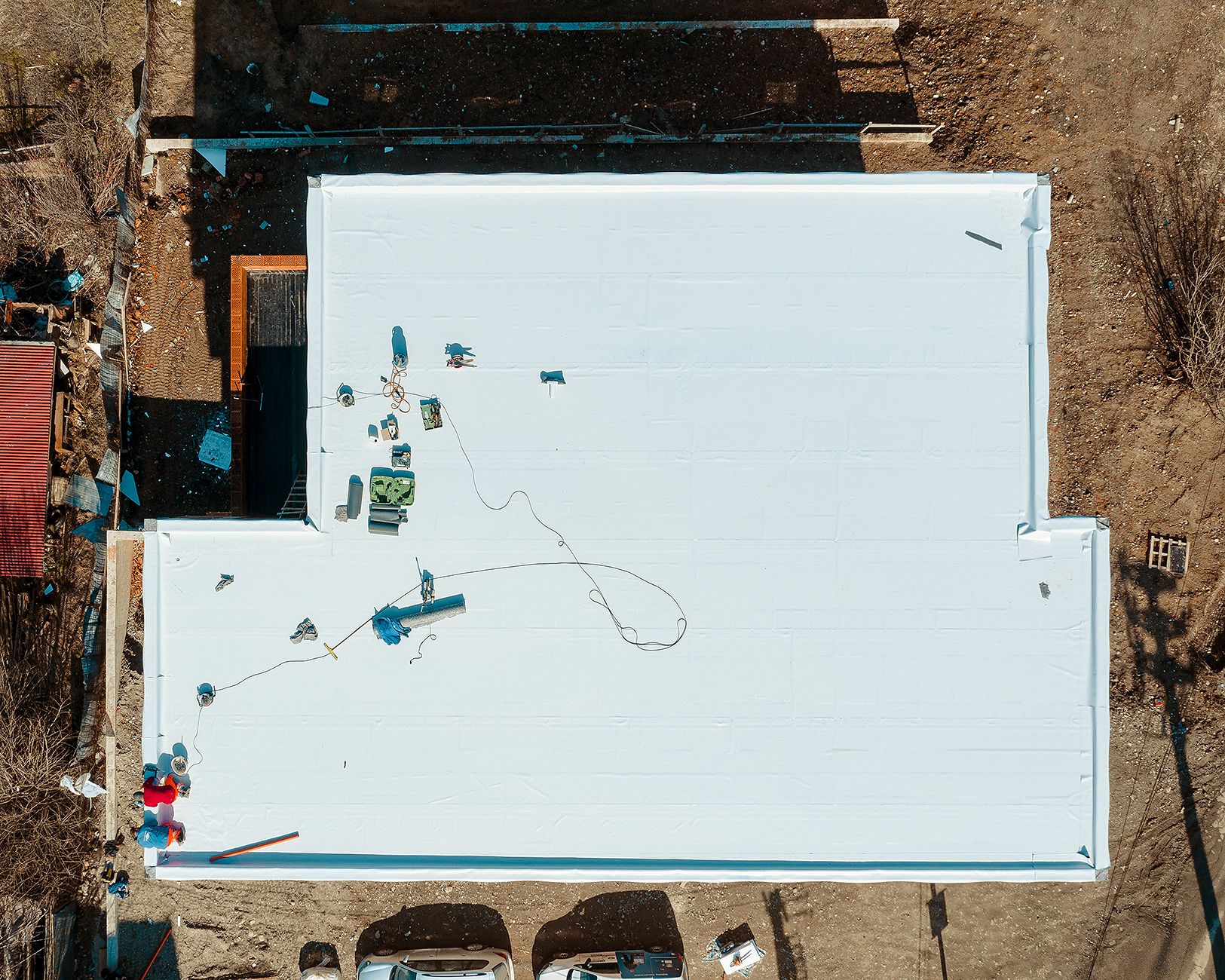 Foam Roofing project by Blackline Roofing