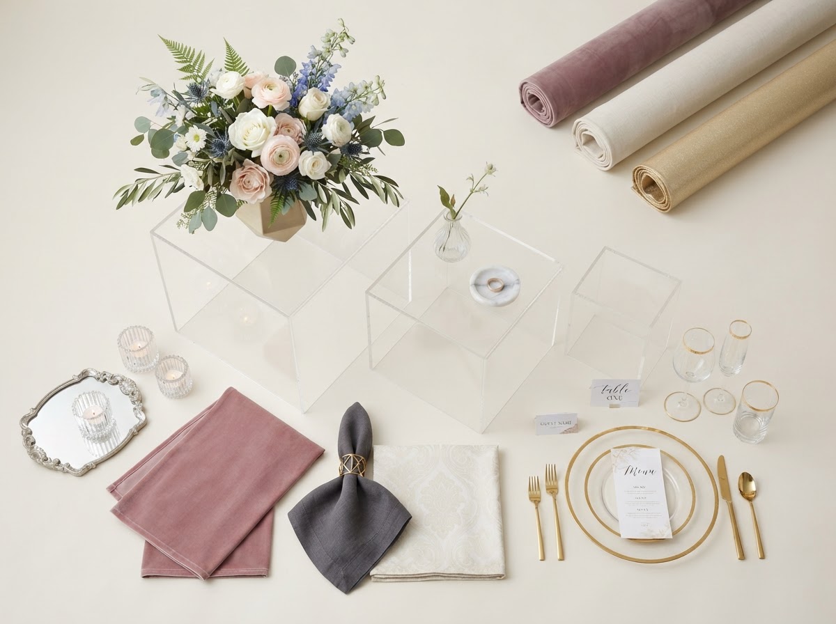 Event rental and decor inventory from Vibrant Affairs