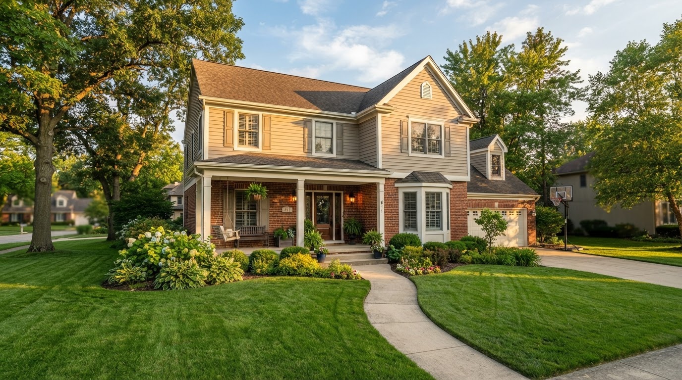 A welcoming Midwestern family home in Elkhart, Indiana