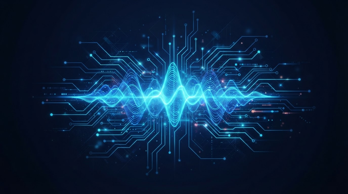 AI voice and communication technology visualization