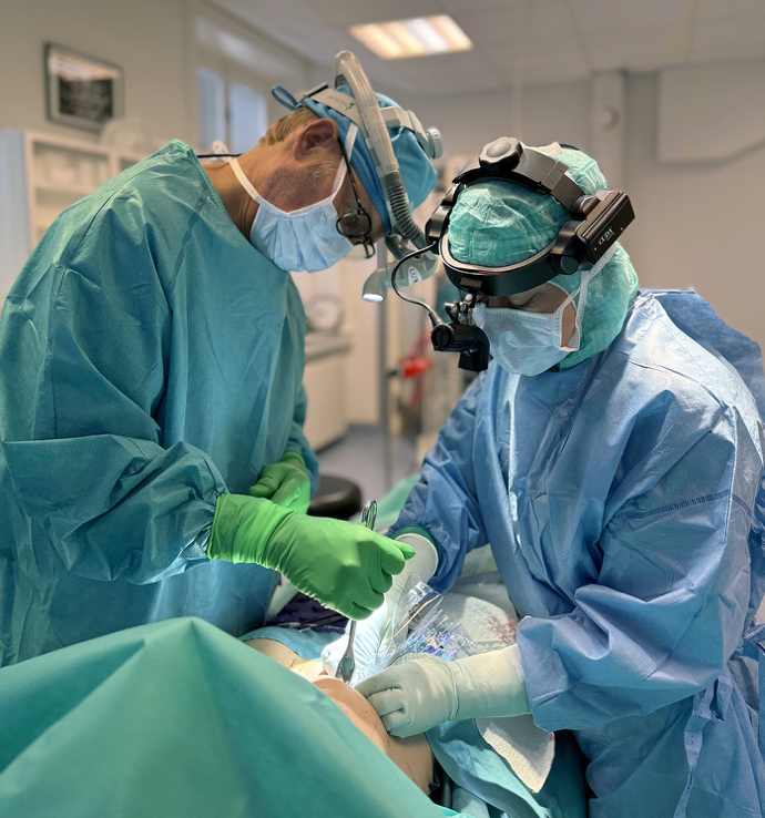Dr Virginia Gonzalez under operation