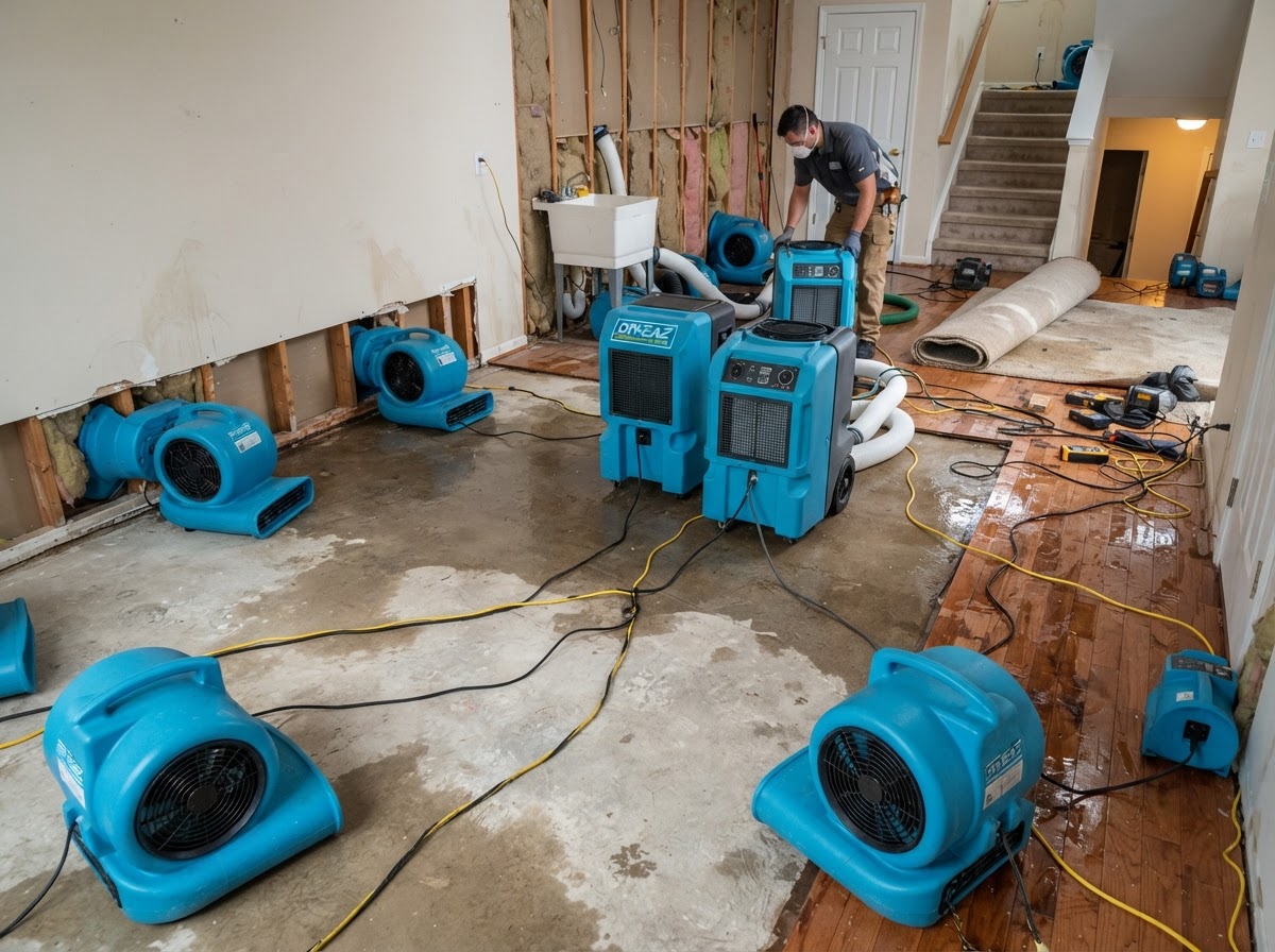 Emergency Water Damage Drying & Mitigation