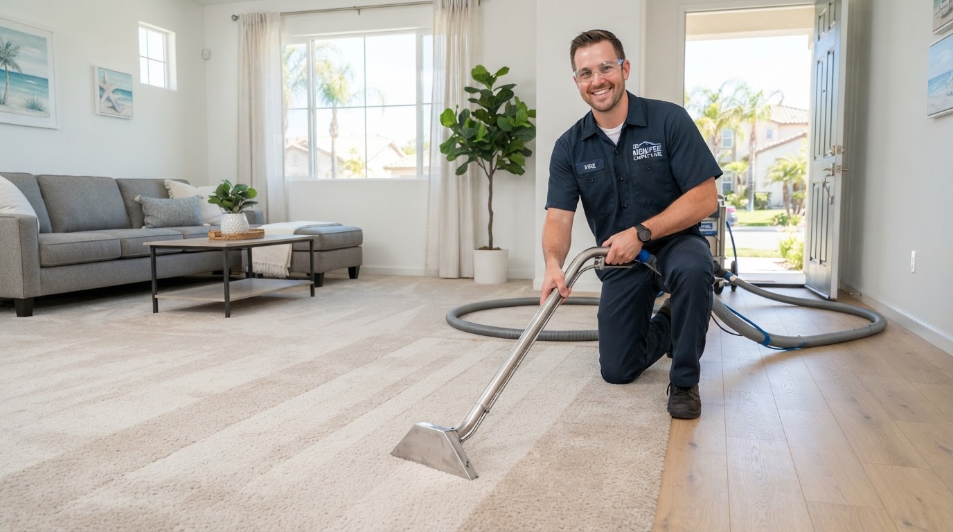 Living Room Deep Steam Cleaning