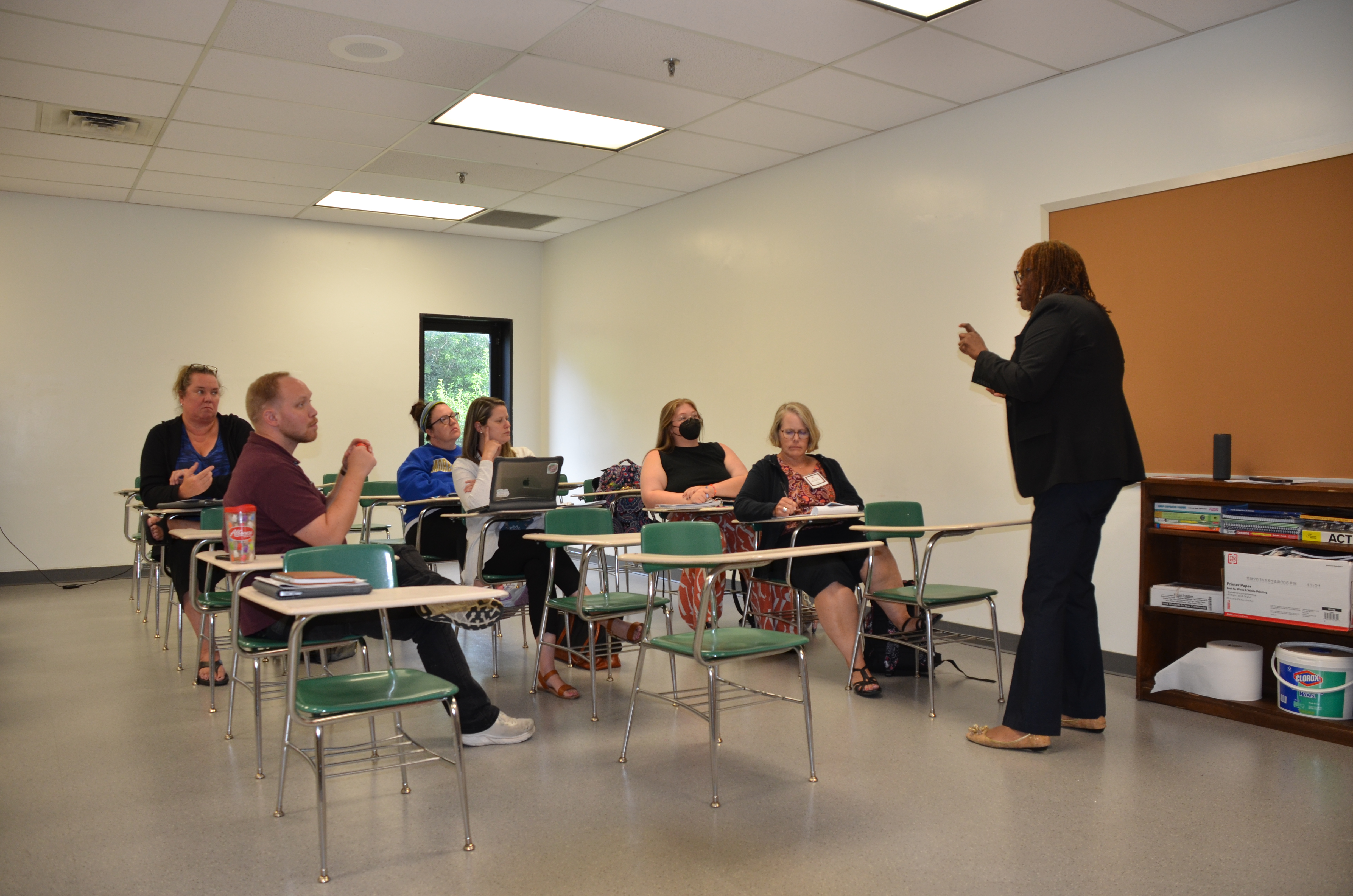 Dr. Long-Nelson facilitating teacher workshop on MTSS and whole-child instruction