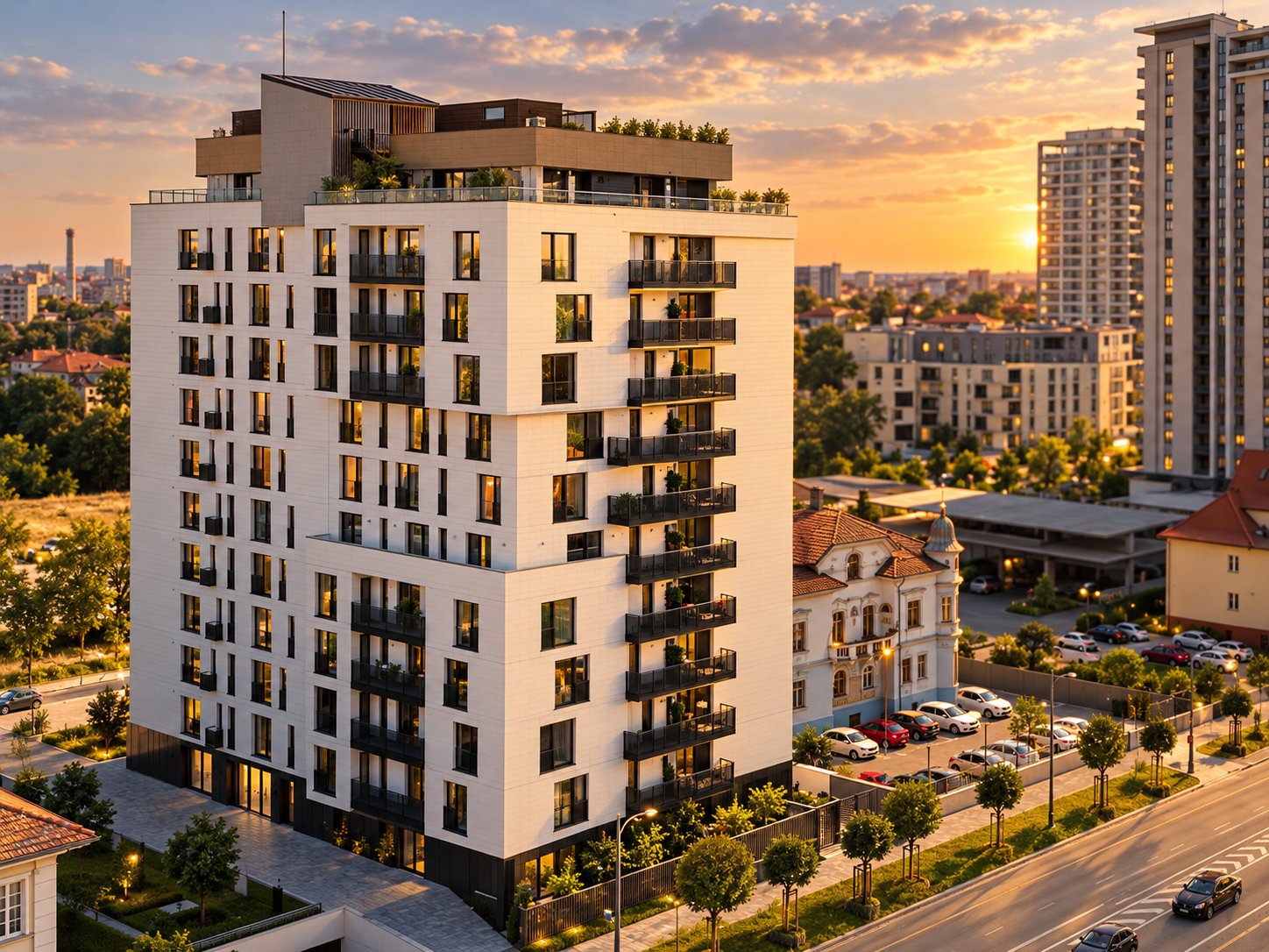 Imagine ilustrativă — clădire de apartamente