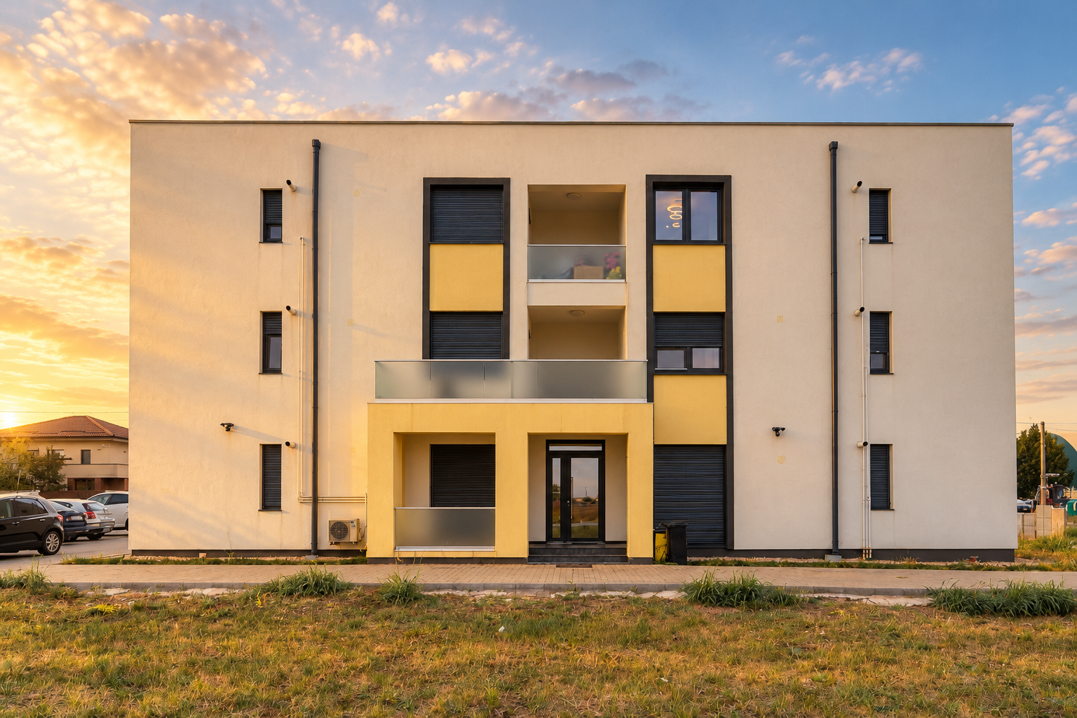 Imagine ilustrativă — clădire de apartamente
