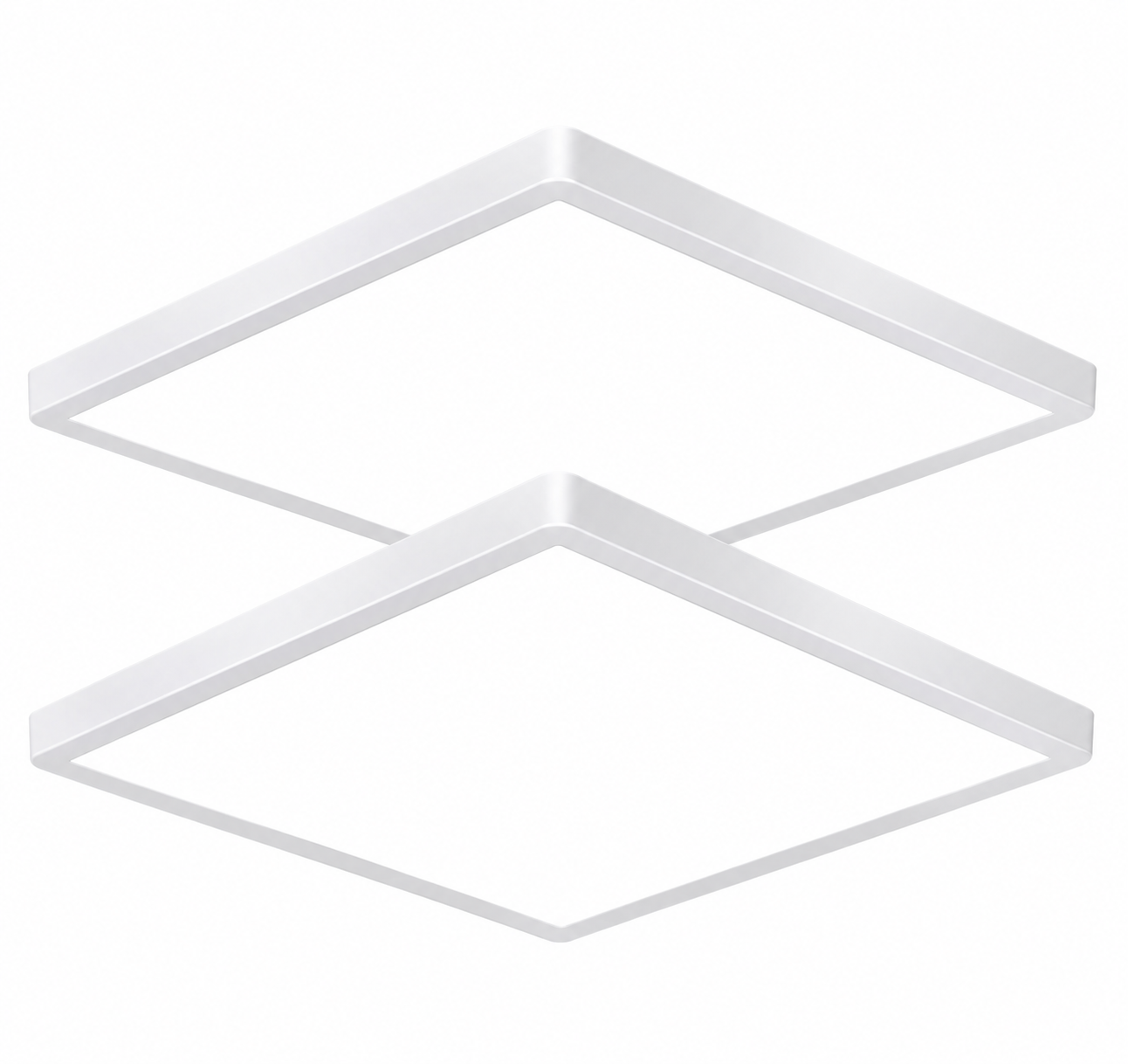 Modern square LED flush-mount ceiling light fixtures