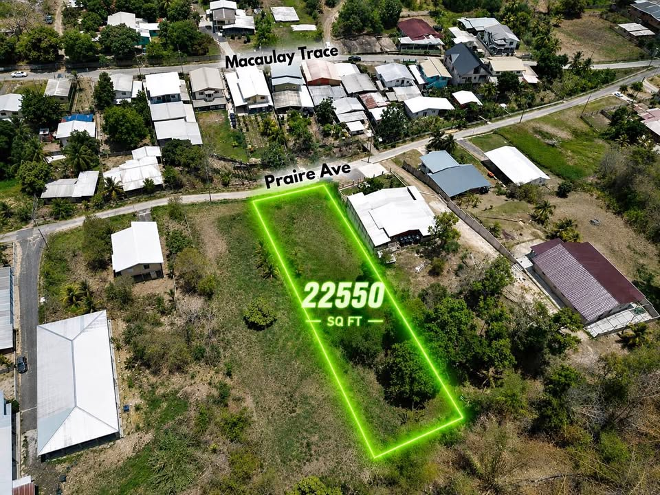 22,550 Sq Ft Fully Approved Residential Land: Macaulay, Claxton Bay