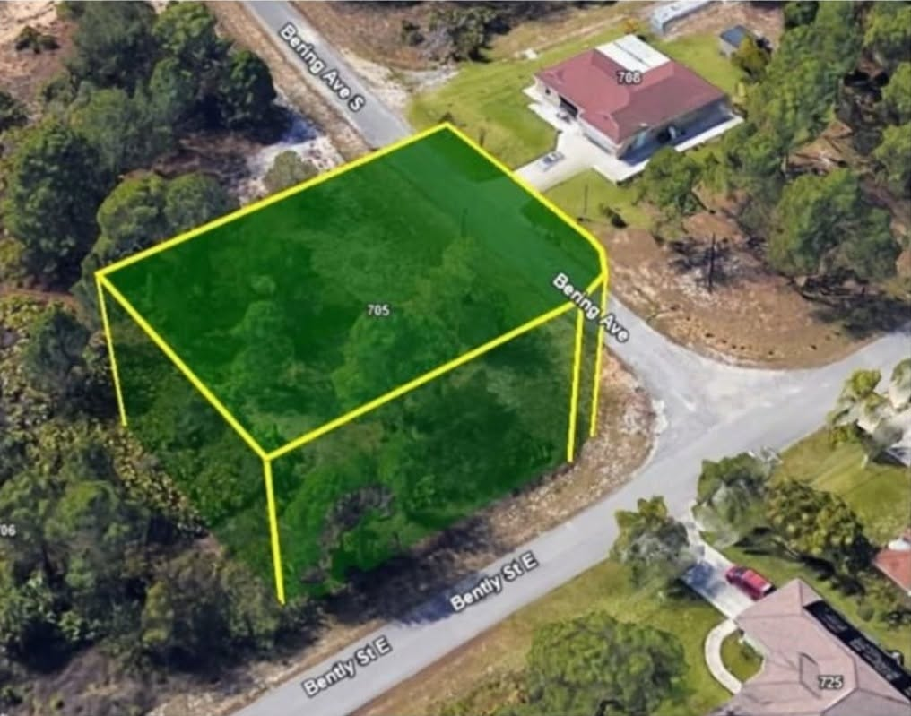 Florida Corner Lot: 705 Bearing Avenue South, Lehigh Acres (TTD Accepted)
