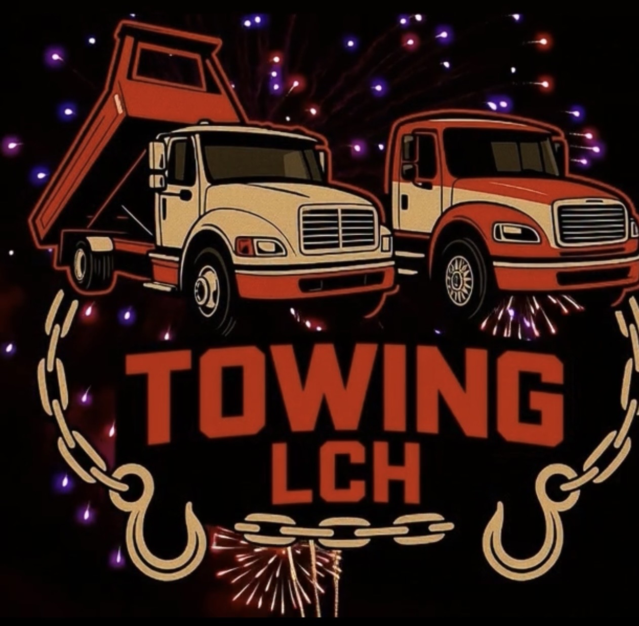 Towing LCH — Flatbed Towing & Roadside Assistance Logo, Davenport FL Towing LCH official company logo for flatbed towing and roadside assistance service in Davenport, Florida
