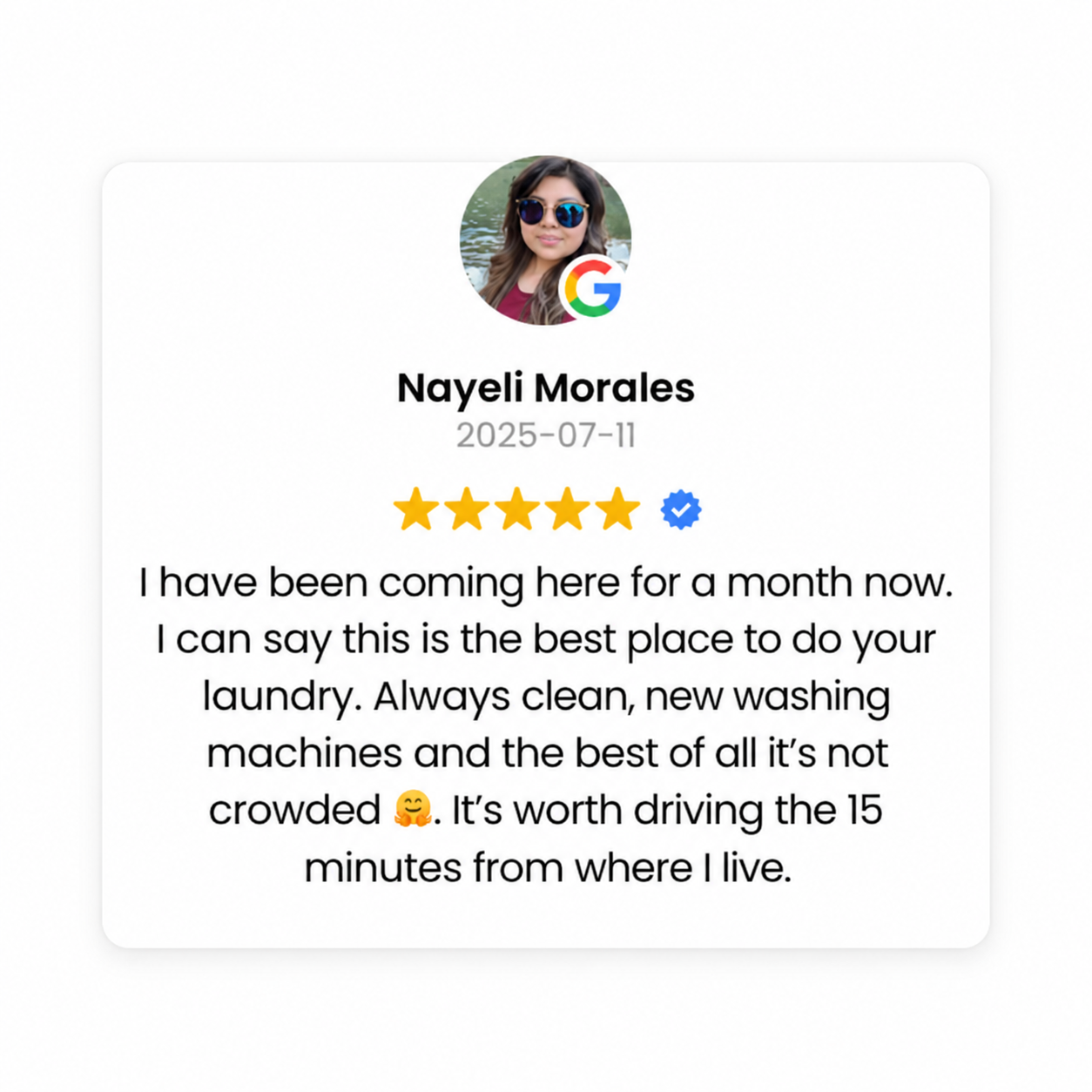 Google review from Nayeli Morales